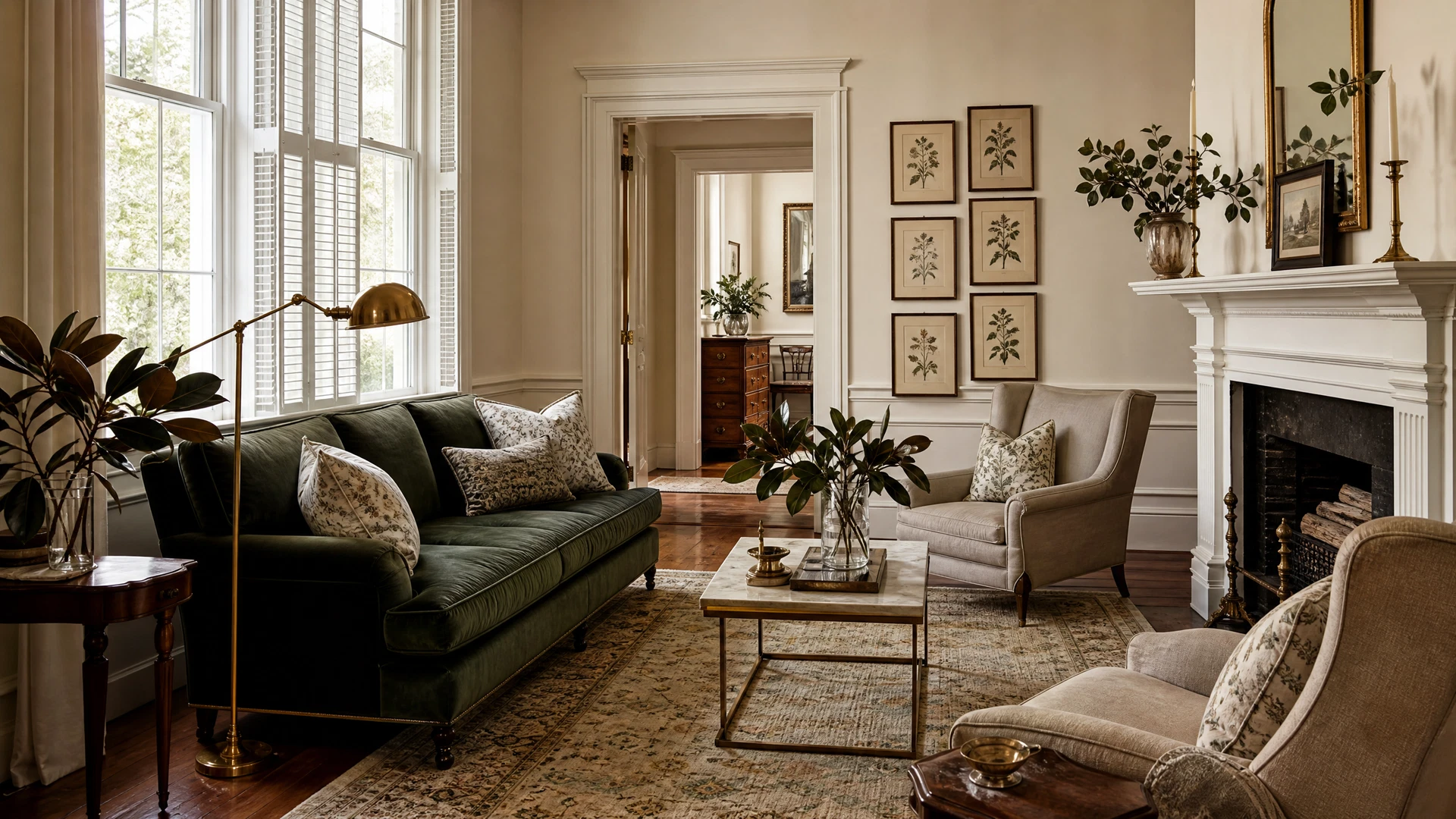 Elegant living room interior of a StayHolyCity rental